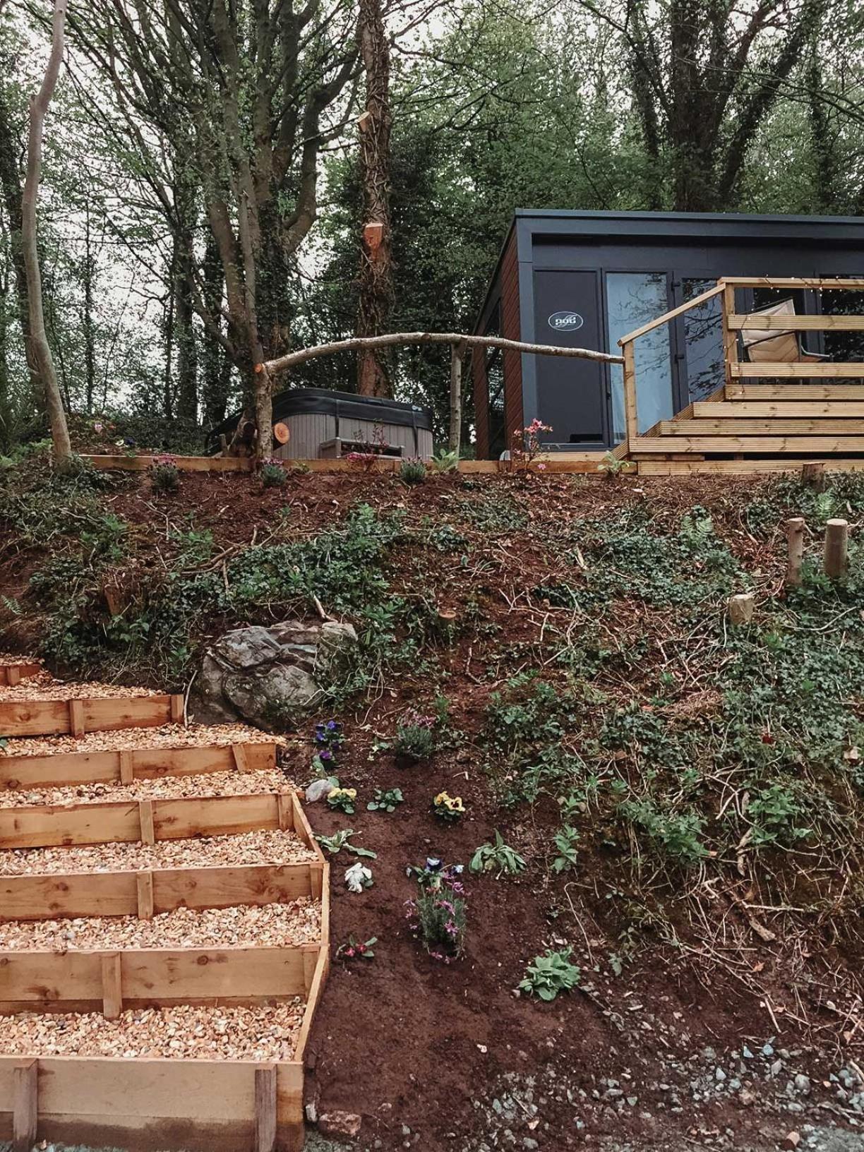 Herons Lake Retreat Hot Tub Lodges Caerwys Exteriör bild