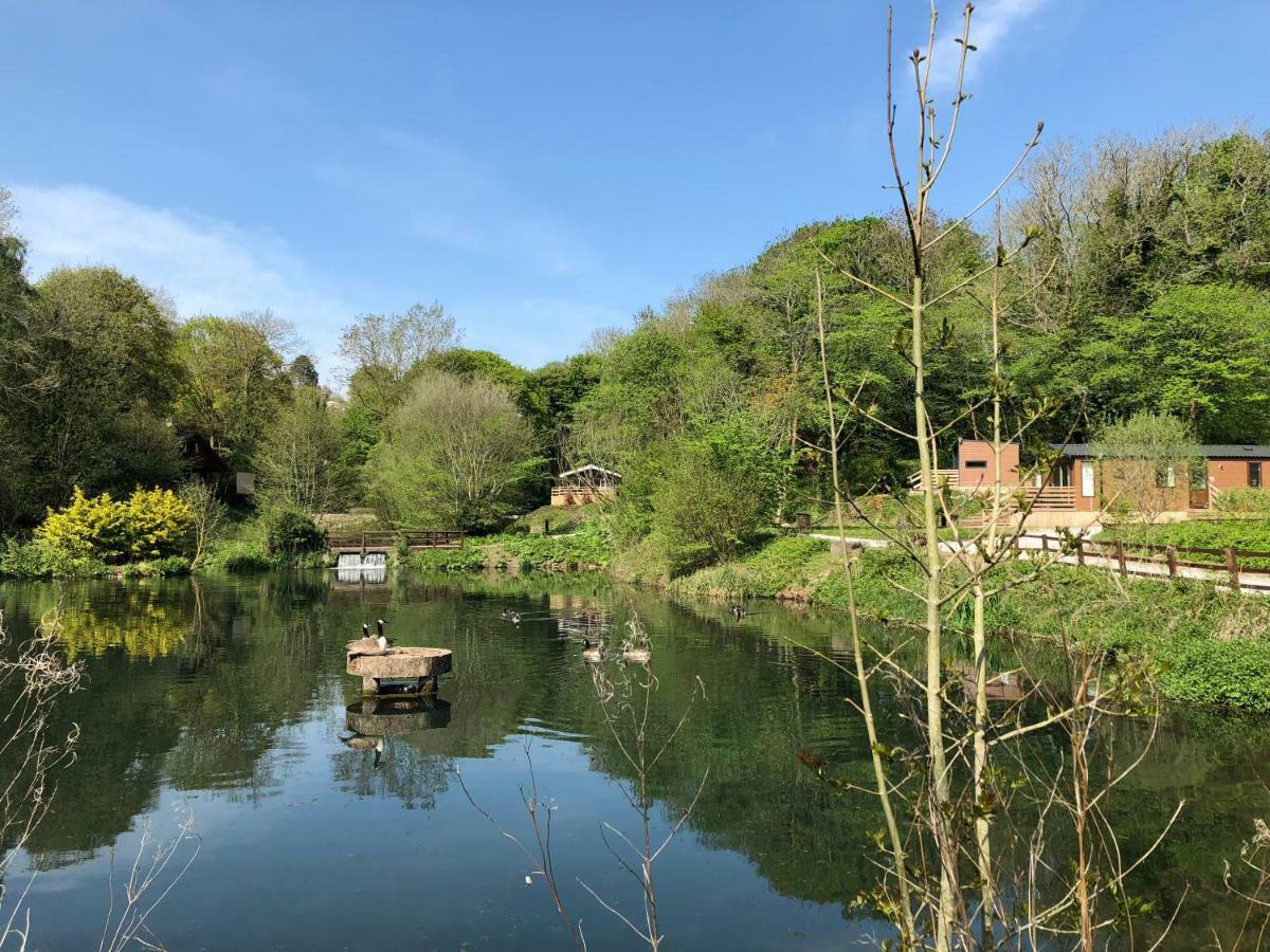 Herons Lake Retreat Hot Tub Lodges Caerwys Exteriör bild